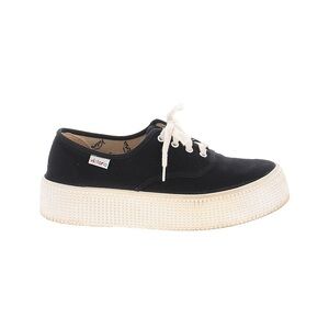 Victoria Black Canvas Platform Sneakers Size EU 38